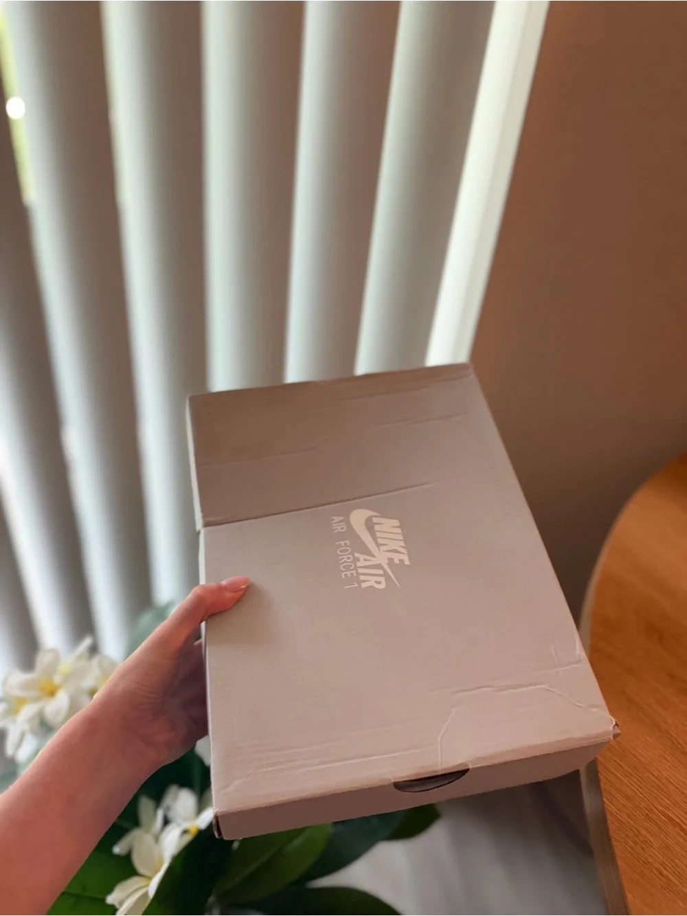 Nike Kids Pink and White High-Top Sneakers with Black Laces